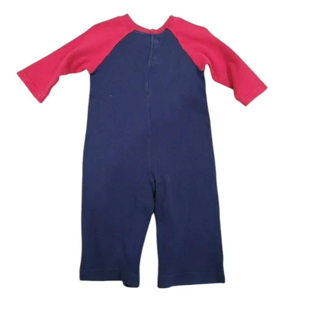 Long sleeve boys car romper